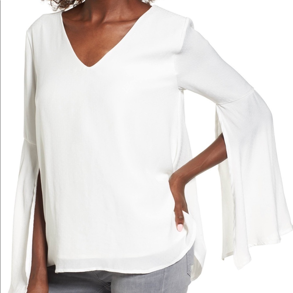 Leith Split Bell Sleeve Blouse